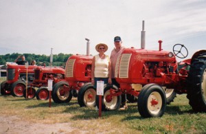 Doug and Louise and tractors2