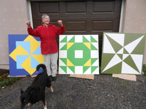 Three Painted Quilts