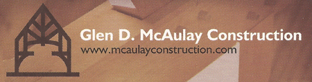 Glen D. McAulay Construction Logo